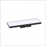 Kippmagnet für den Klassenplan einzeln, 10x30x3 mm, weiß ganzflächig 